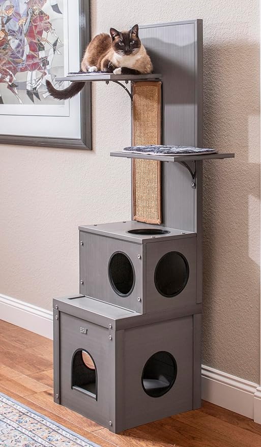 ecoFLEX Kitty Klimber - Cat Tree - Grey