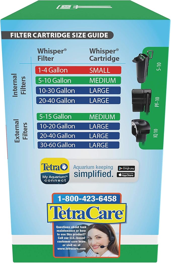 Tetra Whisper Bio-Bag Filter Cartridges For Aquariums - Unassembled Medium, 12 Count (Pack of 1)