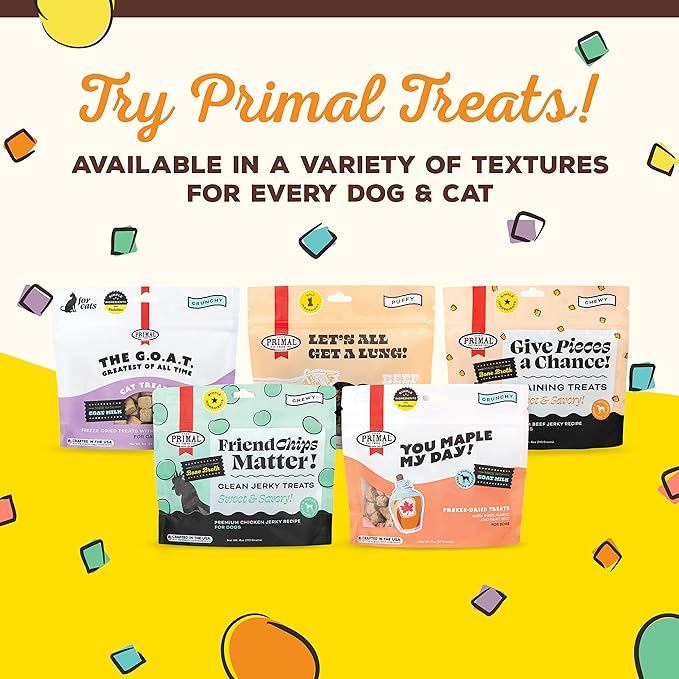 Primal Freeze Dried Cat Food Nuggets Beef & Salmon; Complete & Balanced Meal or Topper; Premium, Healthy, Grain Free, High Protein Raw Cat Food with Probiotics (14 oz)