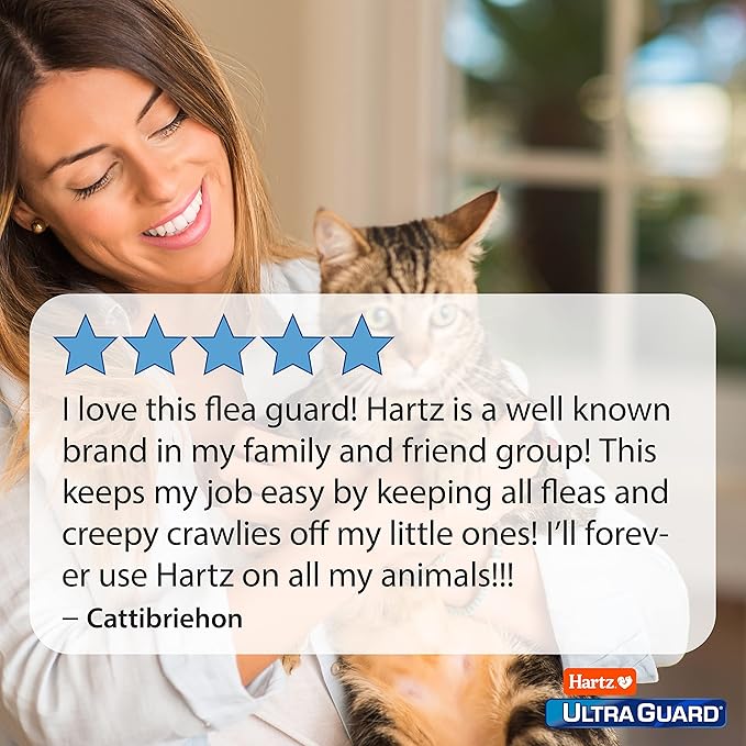 Hartz UltraGuard Topical Flea & Tick Prevention for Cats and Kittens - 3 Monthly Treatments (Pack of 2)