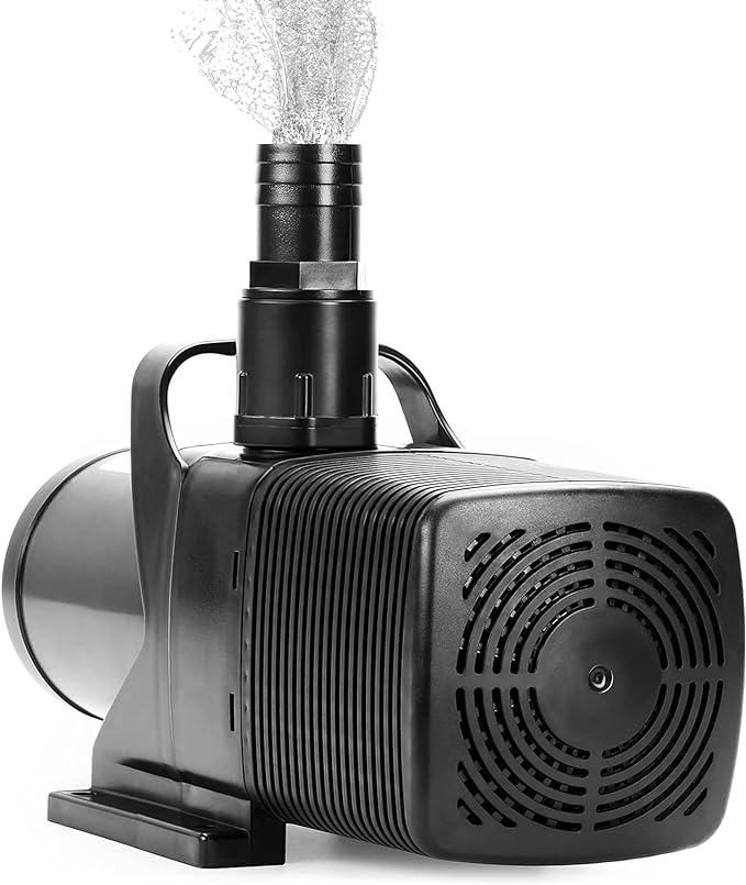 Simple Deluxe 110W 1982GPH Submersible Water Pump(7500L/H), Ultra Quiet(14ft High Lift), with 16ft Power Cord for Fish Tank, Pond, Aquarium, Statuary, Hydroponics
