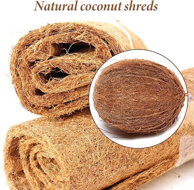 Hamiledyi Reptile Carpet Mat Coconut Fiber Substrate,Lizard Cage Pad Tortoise Substrate Liner Snake Coco Liner for Bearded Dragon Snake Gecko Turtle Lizard Chamelon Iguana(19.69x11.81in).