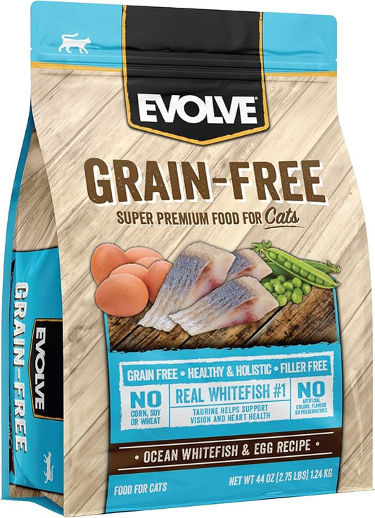 Evolve Grain Free Ocean Whitefish and Egg Cat Food