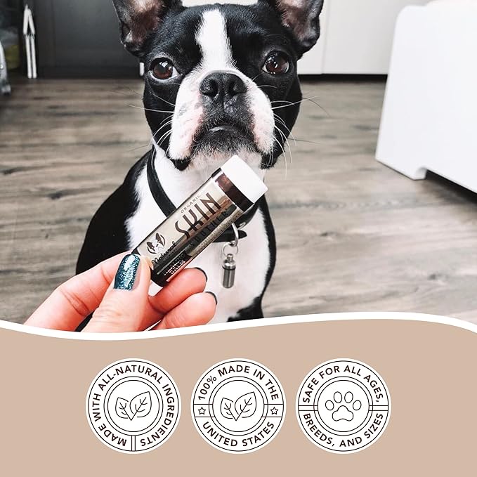 Natural Dog Company Skin Soother, Travel Stick, 0.15 oz., Allergy and Itch Relief for Dogs, Dog Moisturizer for Dry Skin, Dog Lotion, Ultimate Healing Balm, Dog Rash Cream