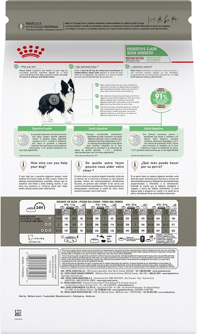 Royal Canin Medium Digestive Care Dry Dog Food, 30 lb bag