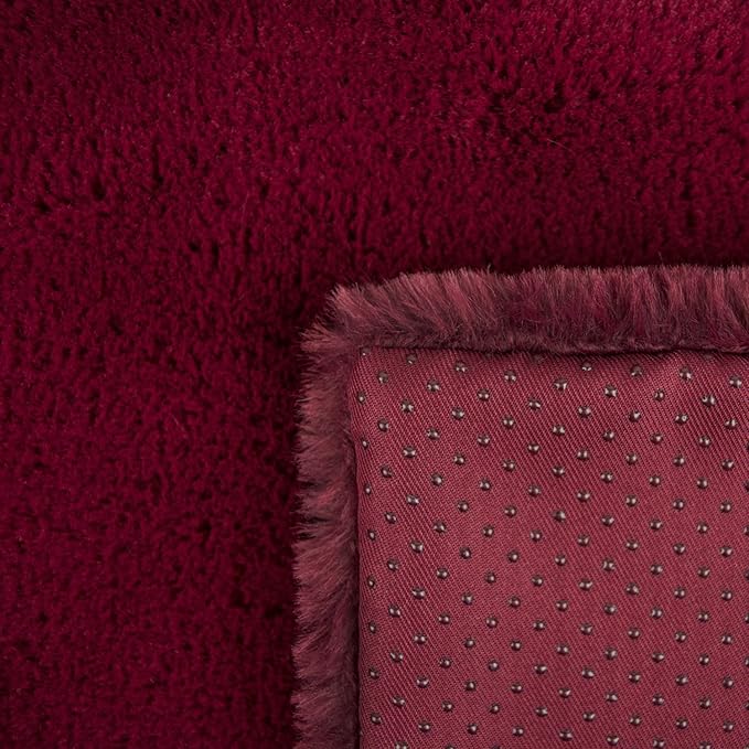 Bone Dry Faux Fur Pet Cage Liner, XX-Large - 27 x 42", Cranberry