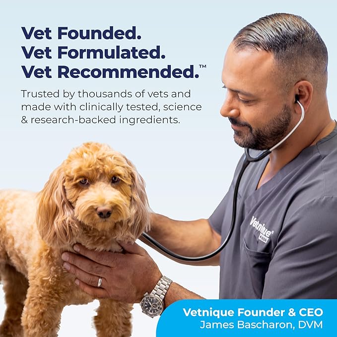 Vetnique Oticbliss Cat & Dog Ear Infection Treatment Drops - with 1% Hydrocortisone & MicroSilver BG for Dog Yeast Ear Infections - Vet Recommended Cat & Dog Ear Cleaner for Itchy Ear Relief