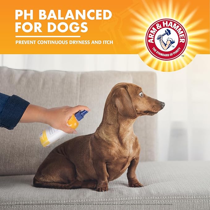 Arm & Hammer for Pets Itch Relief Spray for Dogs with Arm & Hammer Baking Soda, Chamomile and Peppermint Scent, 8oz | Professional Quality Dog Itch Spray, Free of Sodium Lauryl Sulfate & Parabens