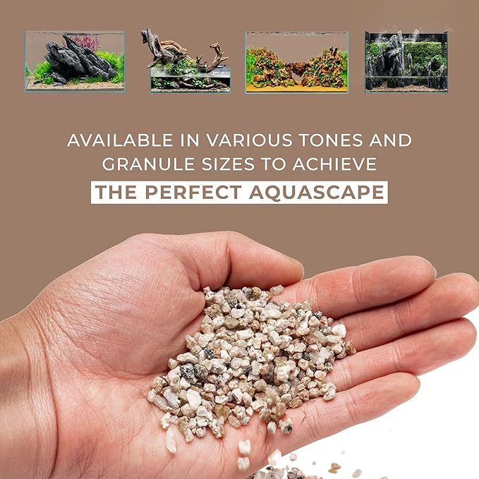 Ultum Nature Systems Controsand Monterey Aquarium Gravel (8L) - Small Pebbles for Fish Tank - Planted Aquarium Rocks - Fish Tank Substrate - Aquarium Pebbles - Versatile Fish Tank Stones