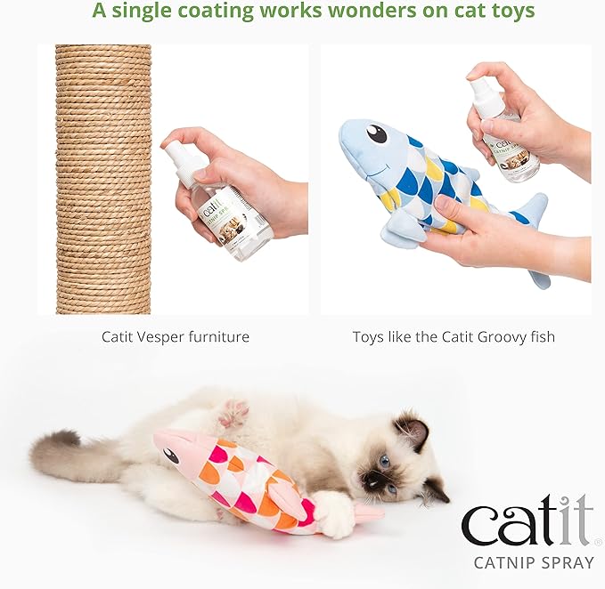 Catit Catnip Spray for Stimulating Indoor and Outdoor Cats