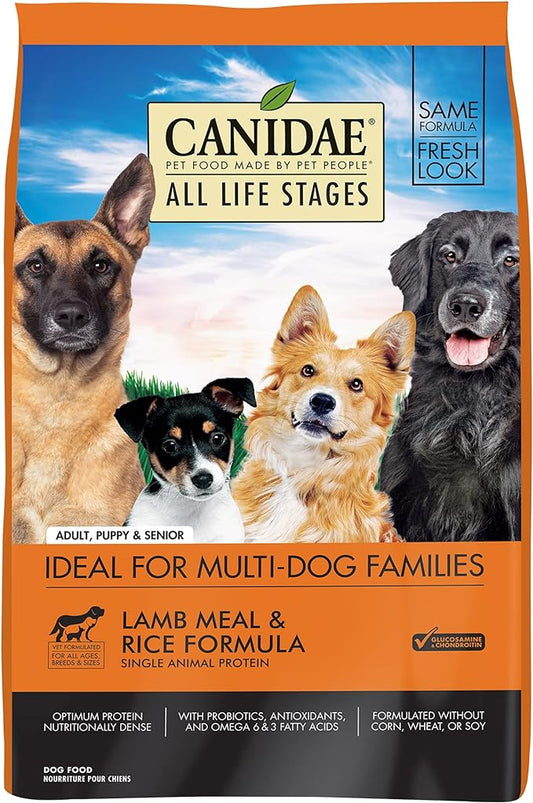 CANIDAE All Life Stages Lamb Meal & Rice Formula Dog Dry 15 lbs.