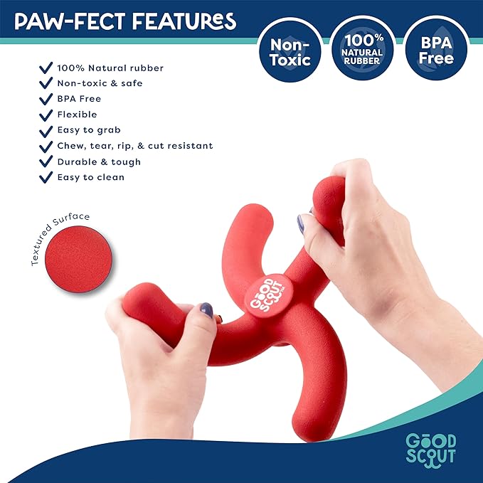 Good Scout Boomerang Dog Toy for Tugging & Chewing, Best Dog Toy for Fetch, Aggressive Chew Toy for Puppies & Adult Dogs, No Stuffing Dog Toy for Medium & Large Dogs