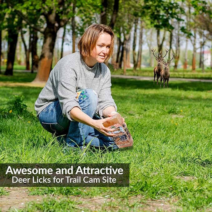 Himalayan Nature 100% Natural Himalayan Rock Deer Salt Block - Animal Licking Mineral Salt Block ,5 Lbs, 2x4x8 inch