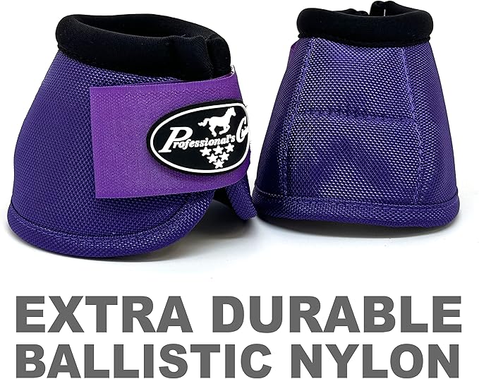 Professional's Choice Ballistic Overreach Bell Boots for Horses | Superb Protection, Durability & Comfort | Quick Wrap Hook & Loop