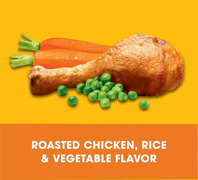 Pedigree Complete Nutrition Adult Dry Dog Food Roasted Chicken, Rice & Vegetable Flavor Dog Kibble, 3.5 lb. Bag (Pack of 4)