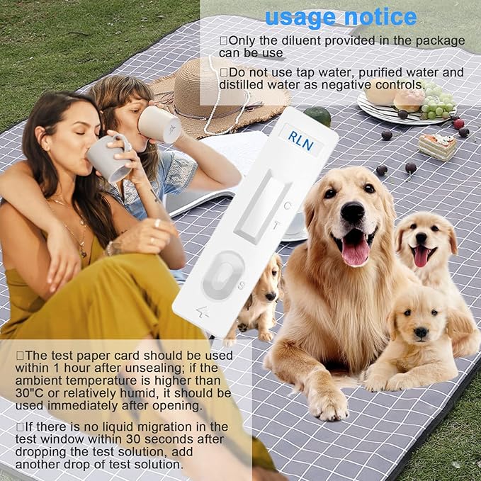 Pet Dog Pregnancy Test Paper,Canine RLN Early Pregnancy Test Kit, Simple Operation for Early Pregnancy Detection Yourself at Home, Pet Pregnancy Test Complete Tool Kit (1PCS)