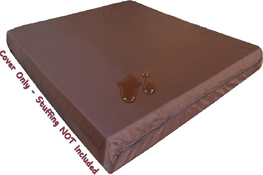 Dogbed4less 2 Pack XL Internal Duvet Water Resist Pet Dog Bed Cover for 40"x35"X4" Memory Foam Pad Bed - 44"X39" FLAT