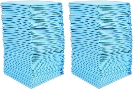 (100 Pads) CalPalmy Ultra Absorbency Pet Toilet Training Pads 18" x 13" Moisture Locking Technology Turns Liquid into Gel - Perfect for Rabbits and Guinea Pigs