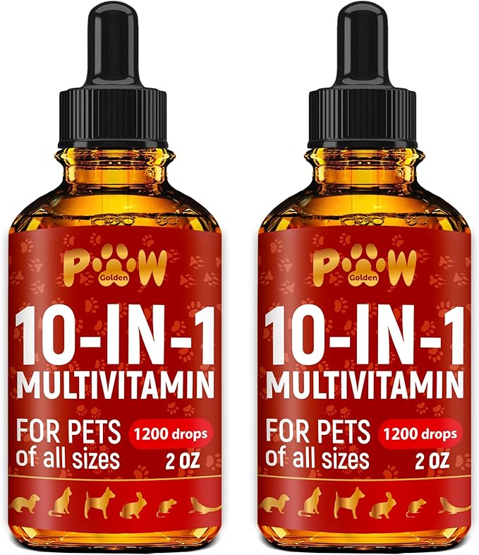 Cat & Dog Vitamins and Supplements | Essential Dog & Cat Vitamins | Multivitamin for Dogs | Cat Multivitamin | Pet Vitamin | 2 Pack