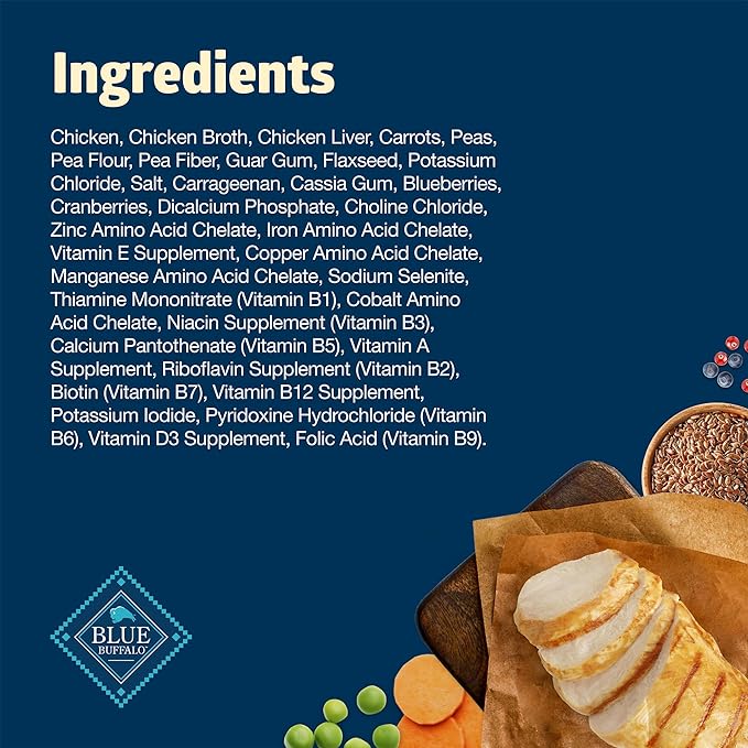 Blue Buffalo Freedom Grain-Free Senior Wet Dog Food, Free of Glutens & Artificial Preservatives, Made With Natural Ingredients, Chicken Recipe, 12.5-oz. Cans (12 Count)