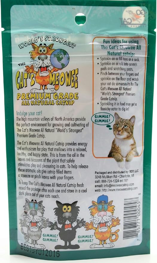 The Cat's Meowee Organic Catnip 0.352 oz