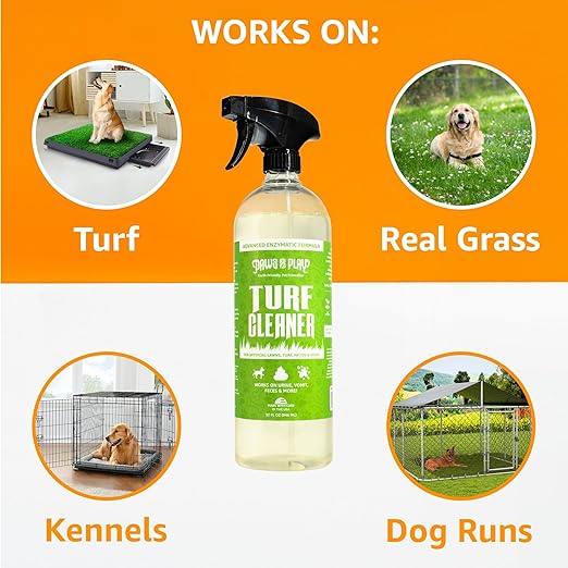 Turf Cleaner - Cleans and Deodorizes Fake Grass | Turf Cleaner for Dog Grass Pad/Artificial Grass Cleaner | Turf Cleaner for Pet Urine - 32 Fl Oz (Single)