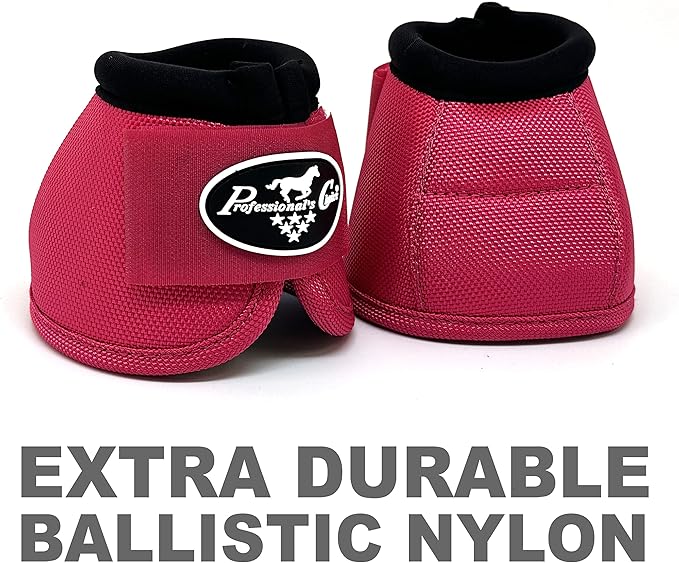 Professional's Choice Ballistic Overreach Bell Boots for Horses | Superb Protection, Durability & Comfort | Quick Wrap Hook & Loop