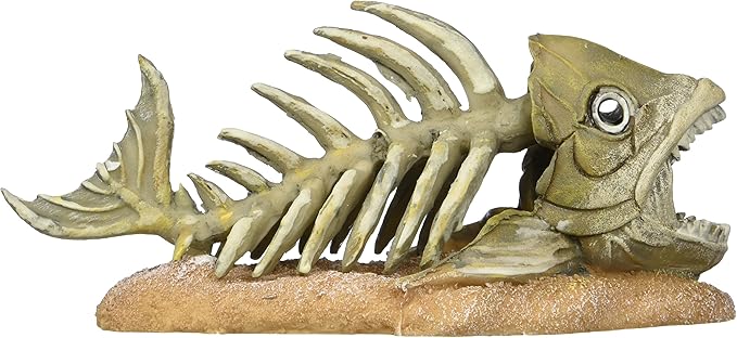 Penn Plax Zombie Fish Aquarium Ornament, 7.2 by 3.5 by 3-Inch