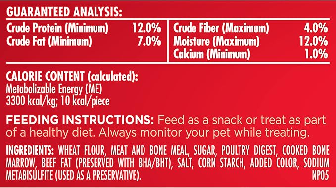 Milk-Bone MaroSnacks Dog Treats, Beef, 40 Ounce with Real Bone Marrow and Calcium
