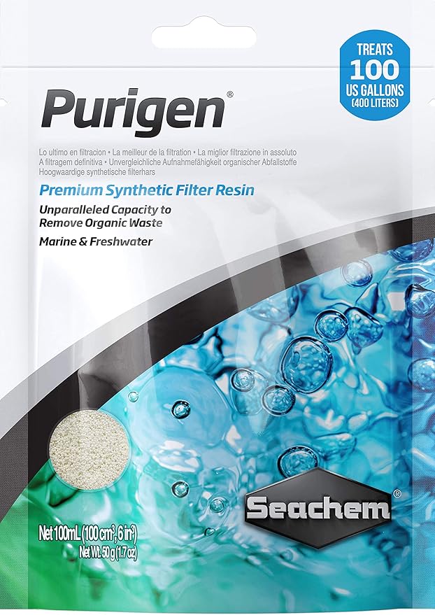 Seachem Indoor Purigen Organic Filtration Resin - Fresh and Saltwater 100 ml & StressGuard Slime Coat Protection - Stress and Toxic Ammonia Reducer 500 ml