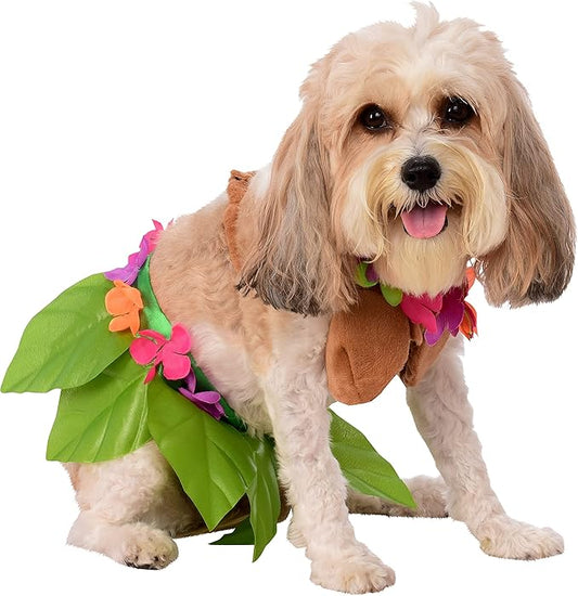 Rubie's Hula Girl Pet Costume, Medium, Multicolor