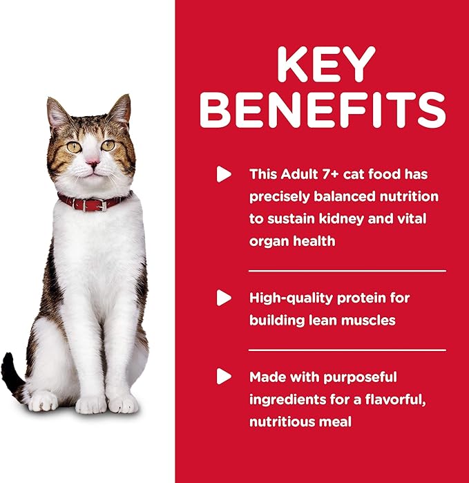 Hill's Science Diet Adult 7+, Senior Adult 7+ Premium Nutrition, Wet Cat Food, Chicken Minced, 5.5 oz Can, Case of 24