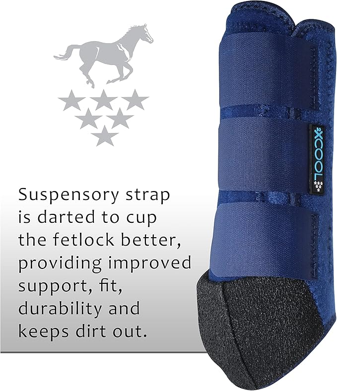 Professional's Choice 2XCOOL Sports Medicine Horse Boots | Protective & Breathable Design for Ultimate Comfort & Durability in Active Horses | Value 4 Pack | Small, Medium, Large