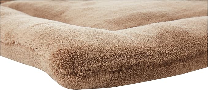 MidWest Homes for Pets Deluxe Micro Terry Pet Bed, Dog Bed & Crate Mat, Taupe, 22-Inch