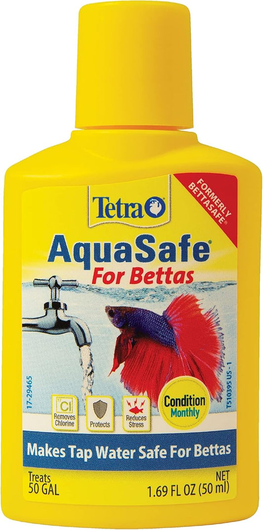 Tetra BettaSafe, aquarium Water Conditioner For Bettas, 1.69-Ounce, 50-Ml, Golds & Yellows, Model:16837