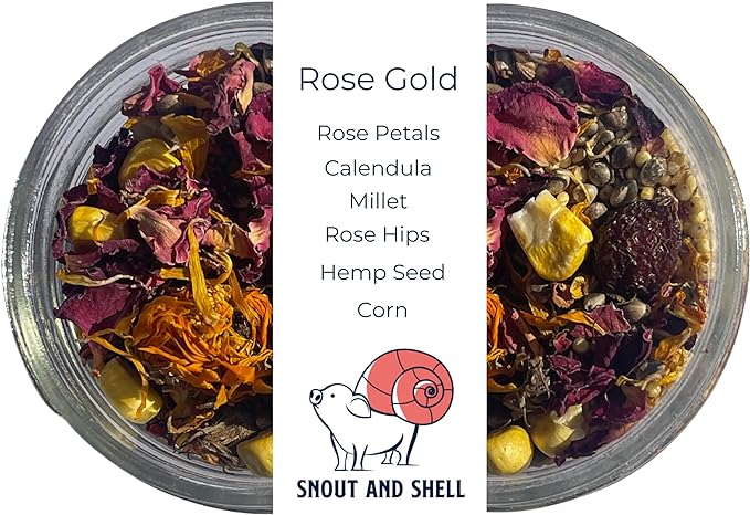 Snout & Shell -Rose Gold, Flower, Seed & Grain Hermit Crab Food 39g, Multicolor, 1.34 Ounce (Pack of 1)