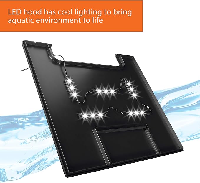 Aqueon 15 Column LED Replacement Hood 15 Column