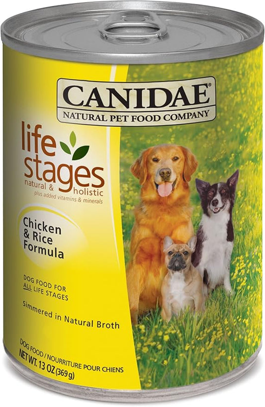 Canidae Life Stages Chicken And Rice Can Formula For Dogs, 13-Ounce, 12-Pack