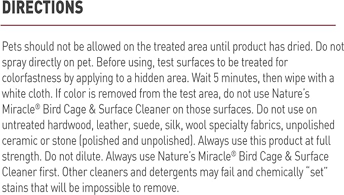 Nature's Miracle Bird Cage & Surface Cleaner