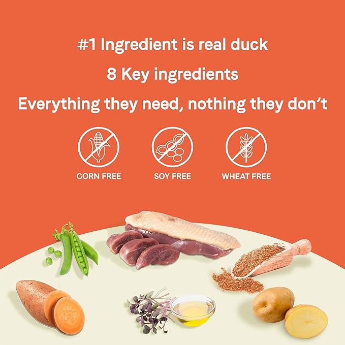 Canidae Pure Real Duck & Sweet Potato Recipe Adult Dry Dog 4 LB