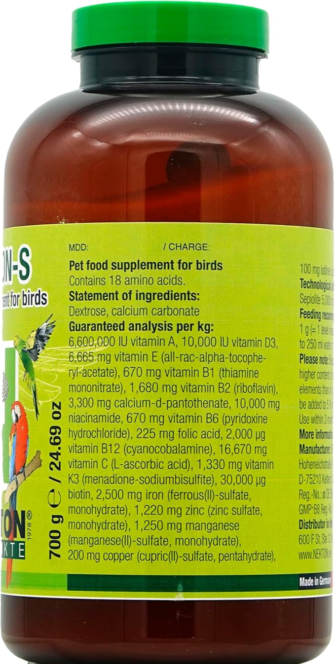 Nekton S Multi-Vitamin for Birds, 700gm, Model: 201750