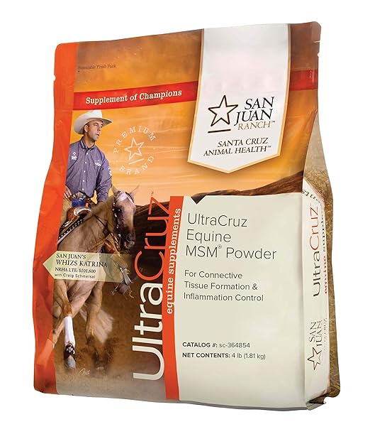 UltraCruz-sc-364854 Equine Horse MSM Joint Supplement, 4 lb, Powder (86 Day Supply)