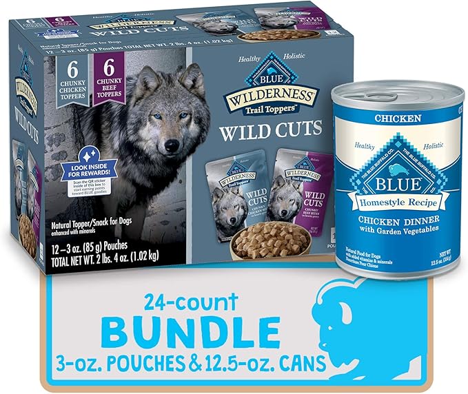 Blue Buffalo Natural Wet Dog Food Bundle, Chicken