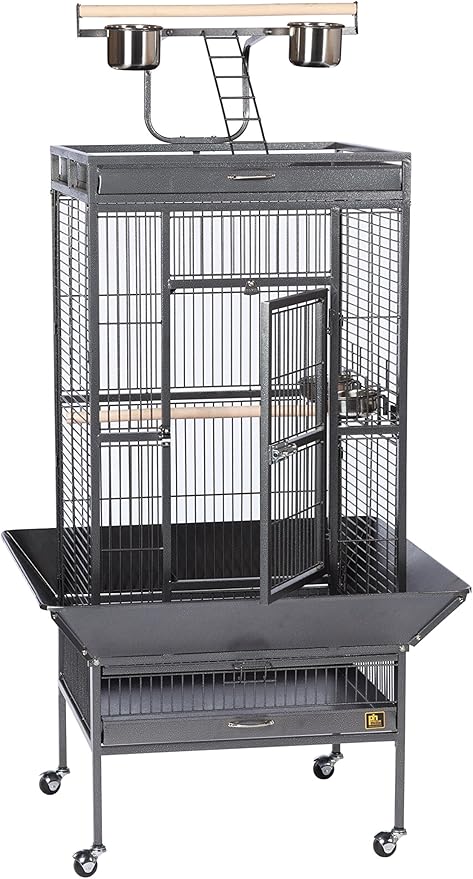 Prevue Pet Products 3152BLK Wrought Iron Select Bird Cage, Black Hammertone