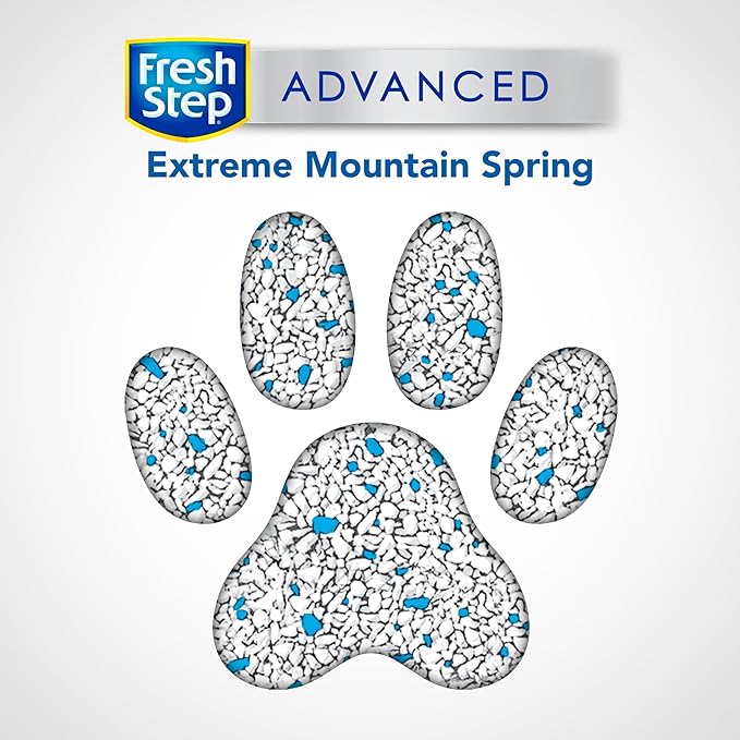 Fresh Step Clumping Cat Litter, Advanced, Extreme Odor Control, Extra Large, 25 Pounds total, (2 Pack of 12.5lb Boxes)