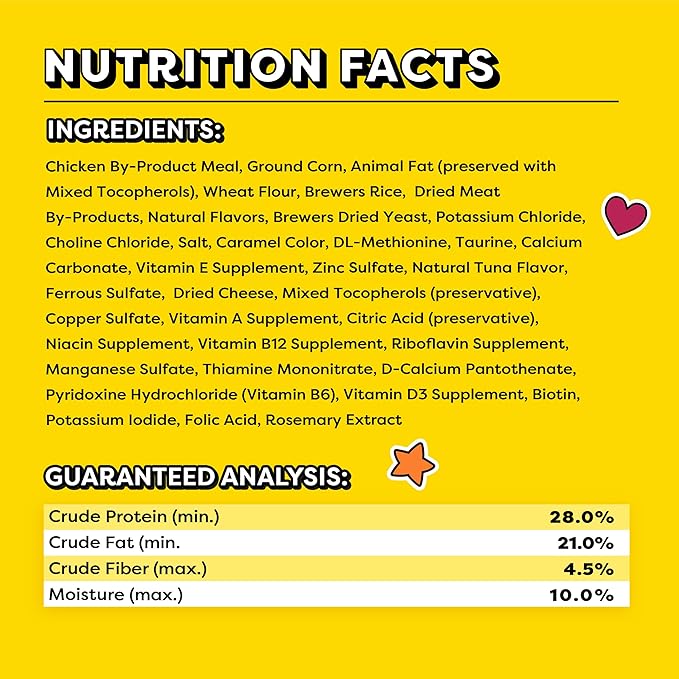 Temptations Jumbo Stuff Crunchy and Soft Cat Treats Tempting Tuna Flavor, (10) 5.3 oz. Pouches