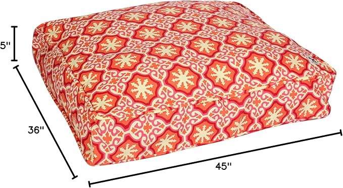 Molly Mutt Huge Dog Bed Cover - Papillon Print - Measures 36”x45”x5’’ - 100% Cotton - Durable - Breathable - Sustainable - Machine Washable Dog Bed Cover