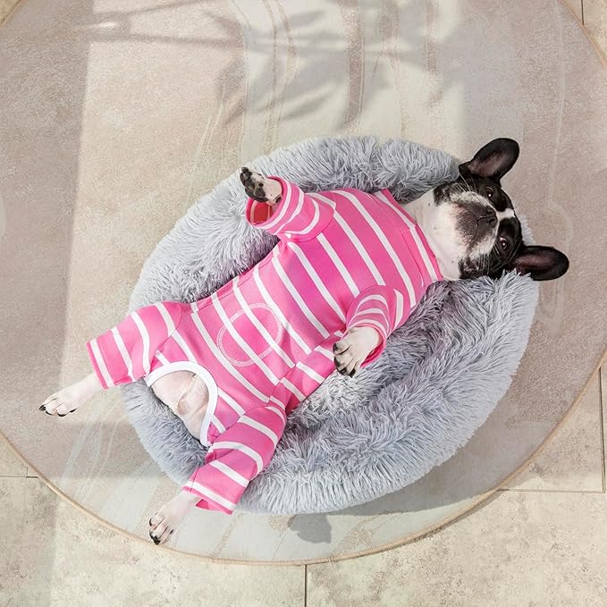 Dog Surgery Recovery Suit for Male/Female, Post Surgery Dog Shirt, After Surgery Dog Bodysuit, E-Collar & Cone Alternative Surgical Clothes, Anti-Licking Dog Snugly Onesie