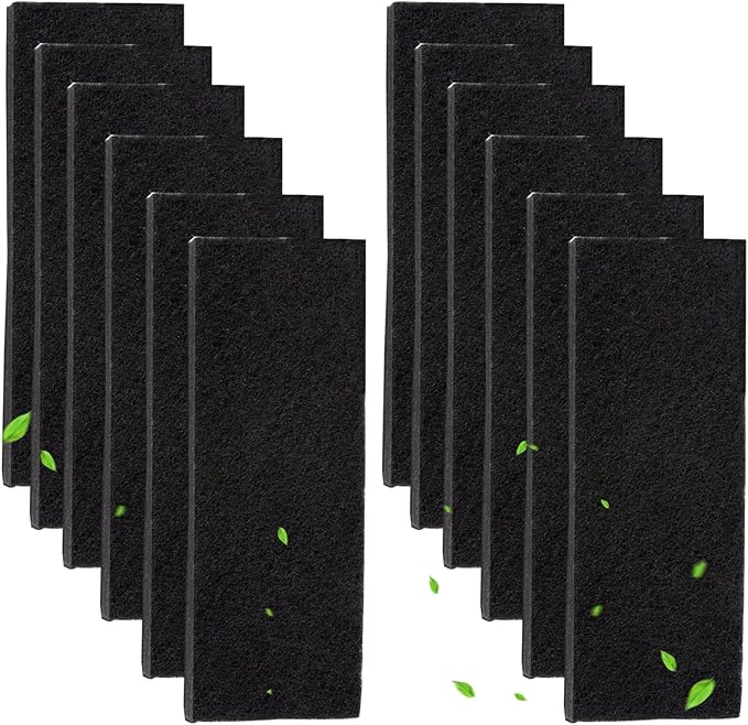 12PCS Carbon Filters Compatible with Litter Robot 3 Replacement Filters for Absorbing Odors Control Damp from Pets and Keep Home Fresh