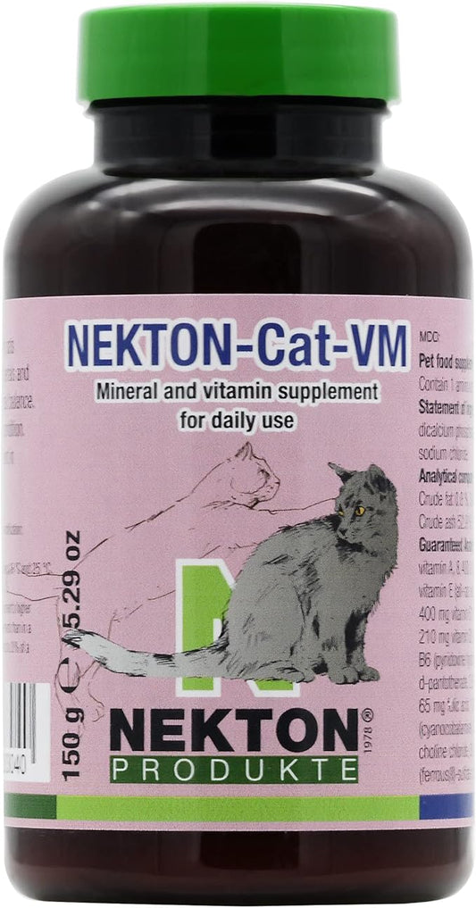 NEKTON Cat-VM Vitamins, Minerals, Taurine, and Arginine for All Cats 150gm / 5.29oz